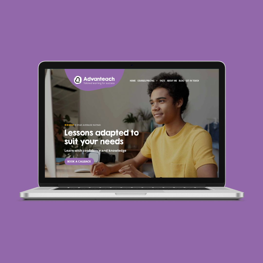 Whitby's Advanteach website design and build